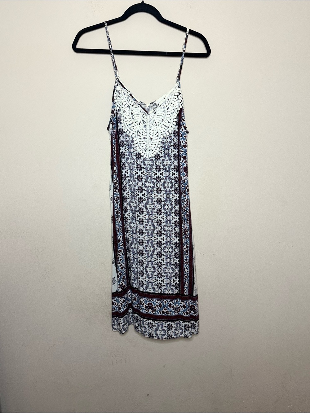 Boho Floral Paisley Slip Dress